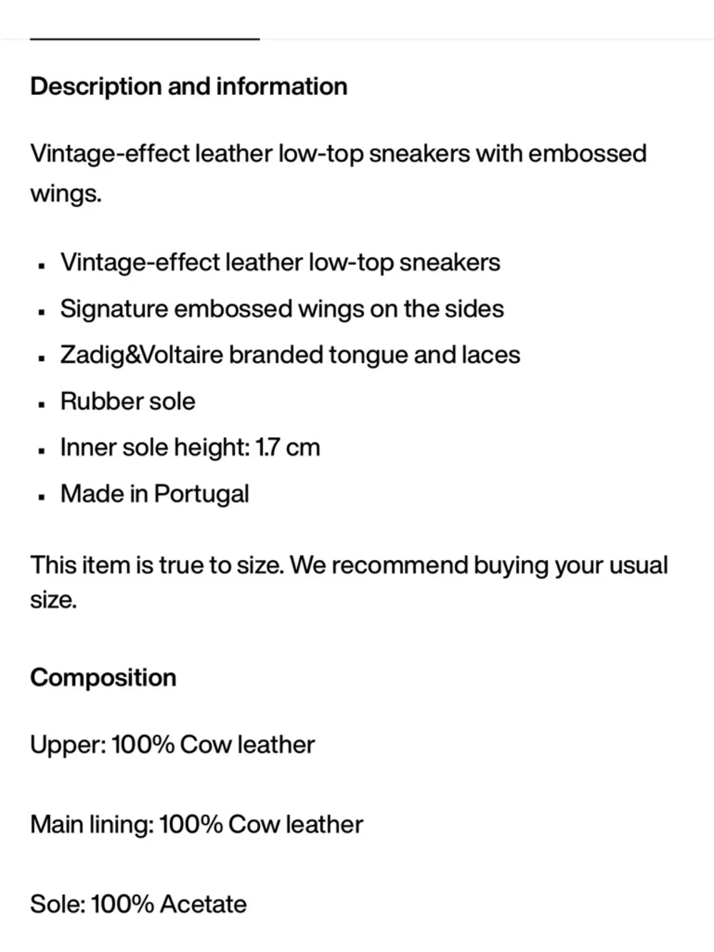 NWT ZADIG & VOLTAIRE 100% cow leather low-top fly on sneakers - Picture 2 of 14